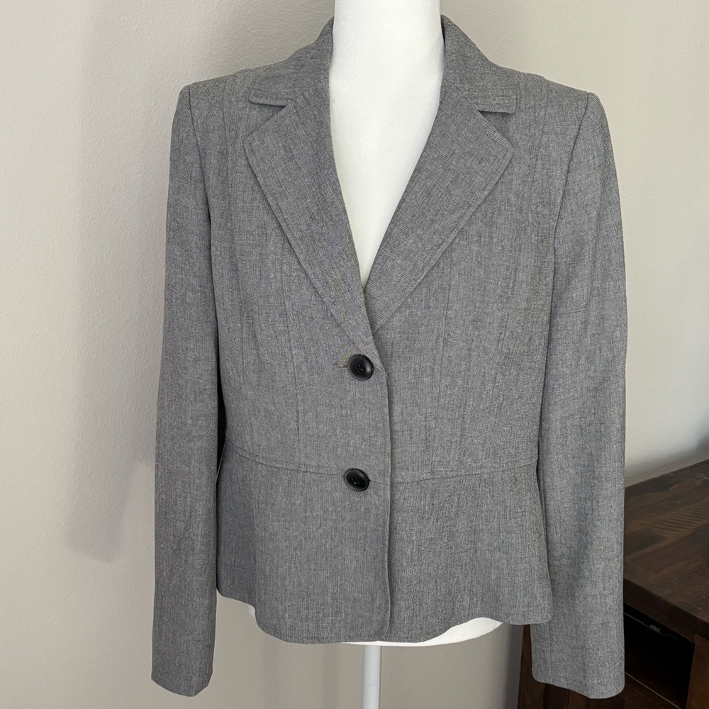 Kasper Gray Suit Jacket Blazer Size 10